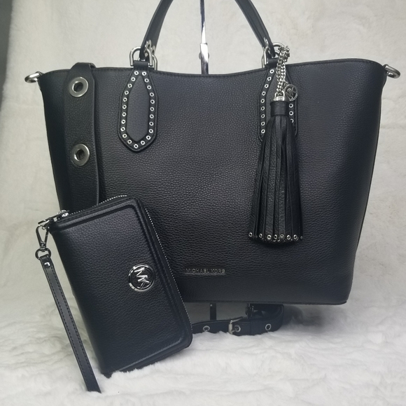 Michael Kors 2 SET Large PURSE BAG +WALLET - Picture 14 of 14